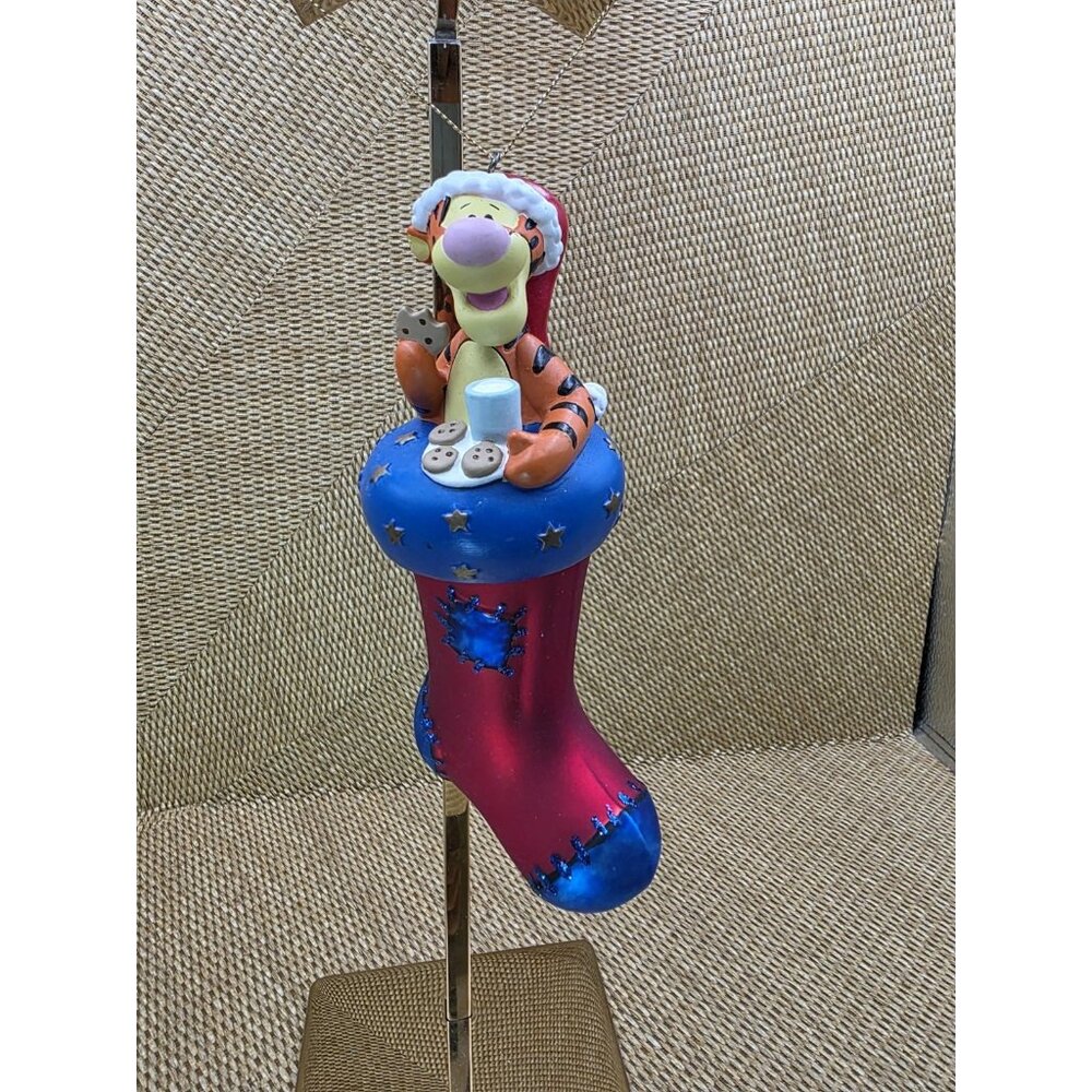 Santa's Best Disney's Winnie the Pooh Tigger In A Christmas Stocking Ornament